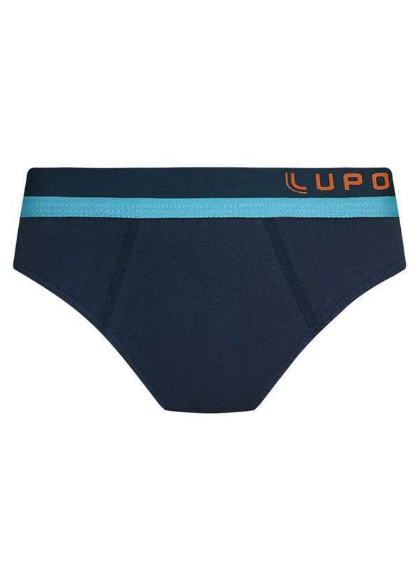 Vista 2 Cueca Infantil Slip Lupinho 361-002 2805-Marinho Lupo Lupo