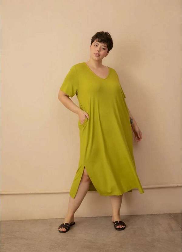 Vestido Raquel Plus Size Verde