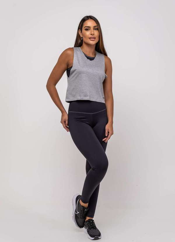 Regata Libélula Malha Fashion Cinza