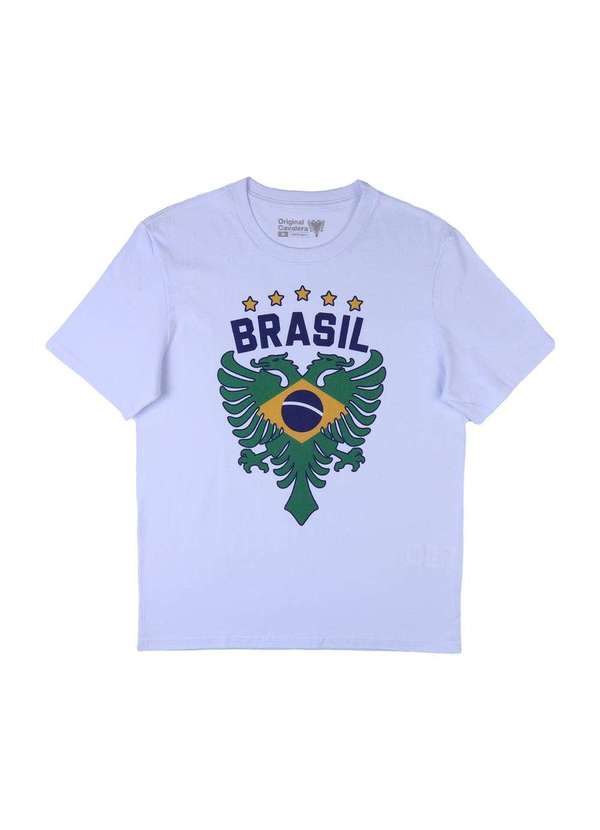 T-Shirt Cavalera Indie Aguia Brasil Branco