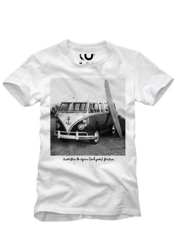 Camiseta Kombi Casual Conforto Reserva Branco