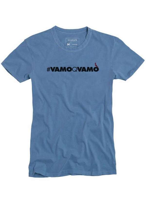 Camiseta Sb Vamoqvamo Casual Conforto Reserva Azul