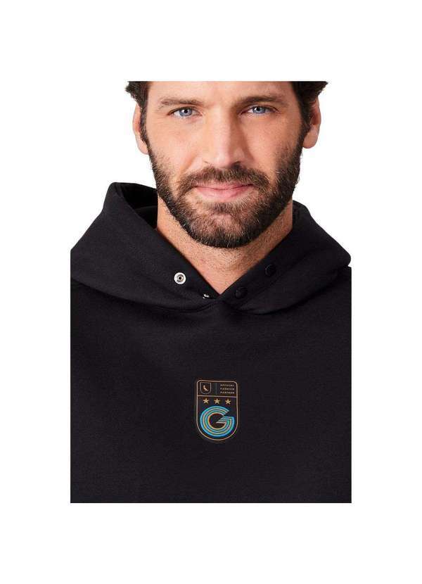 Hoodie Moletom Patch Logo Centro Grêmio Reserva Preto