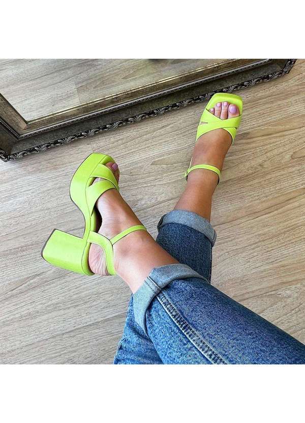 Damannu Shoes - Sandália marina lemon verde
