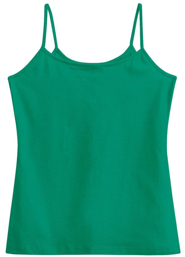 Blusa Verde Turquesa Feminina em Cotton Light