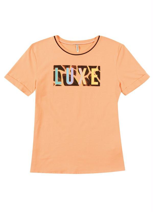 

Blusa em Malha Estampada Laranja