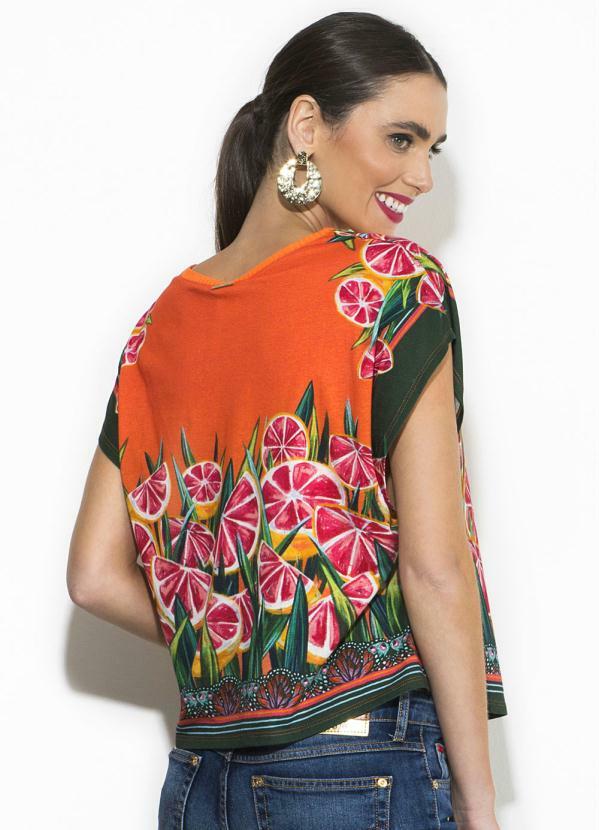

Blusa Estampada Laranja
