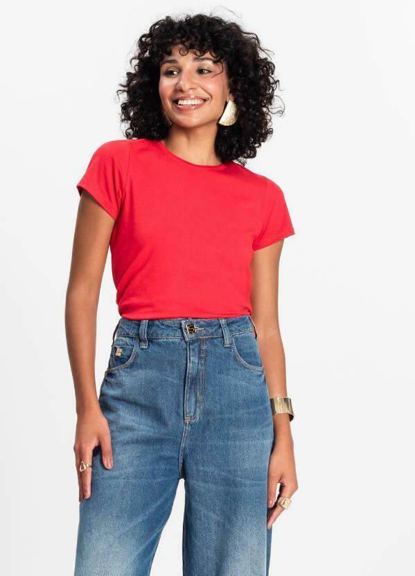 Blusa Feminina Básica Vermelho
