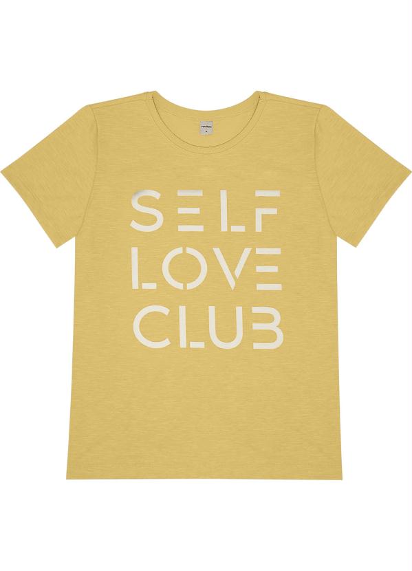 Blusa Feminina Self Love Club Amarelo