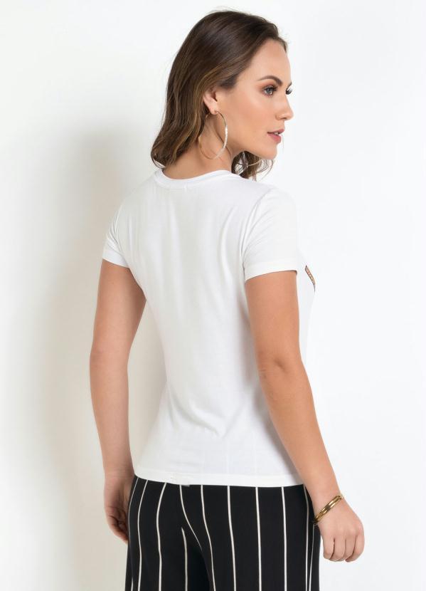 

Blusa Leopard Is The New Black Branca, Branco