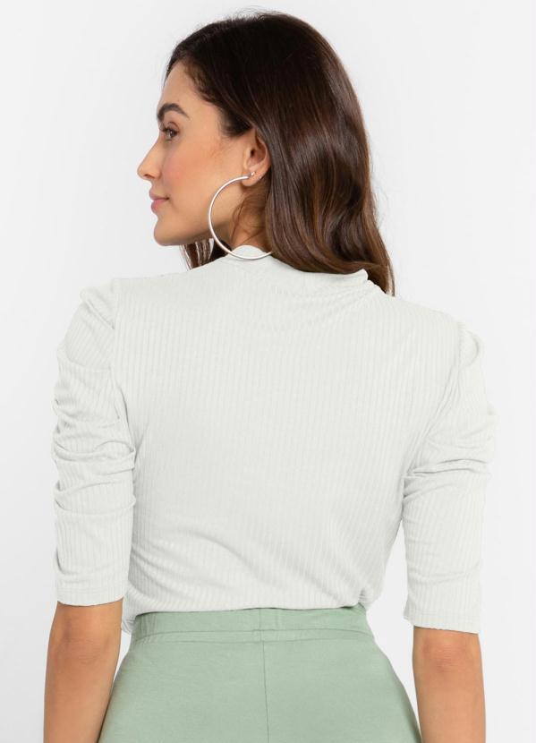 

Blusa Manga Bufante Bege