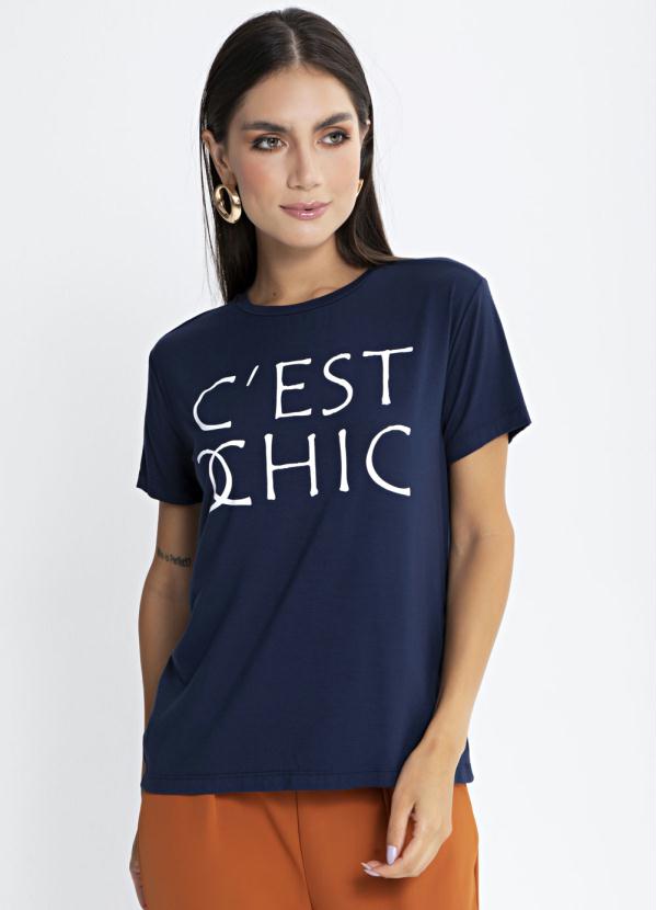 T-Shirt Cést Chic Azul