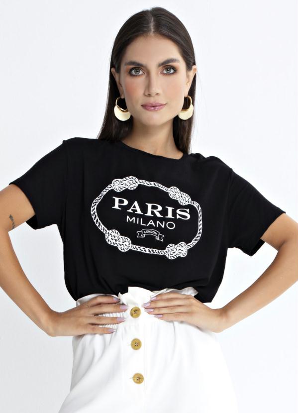 T-Shirt Paris Preto