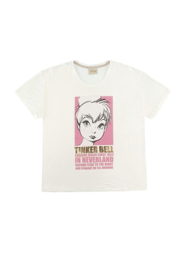 T-Shirt Tinker Bell Disney Off White