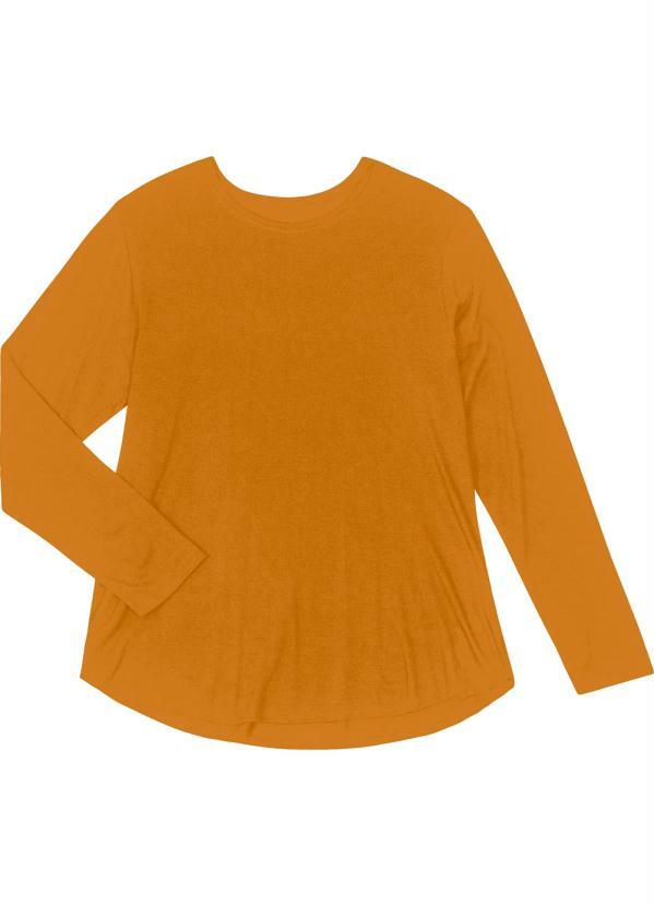 

Blusa Feminina Manga Longa Laranja