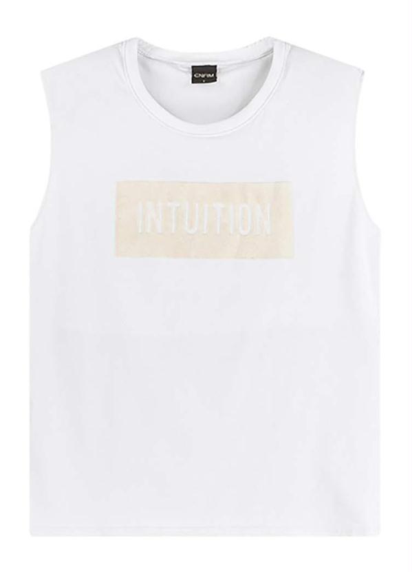Blusa Branca Intuition Muscle