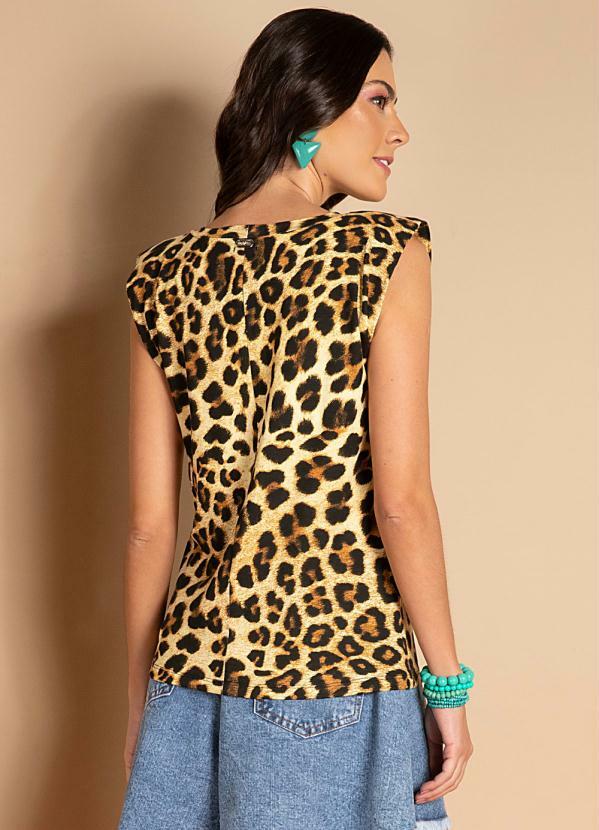 

Regata Muscle Tee Oncinha, Marrom