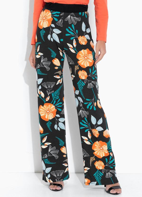 Calça Estampada Floral Dark