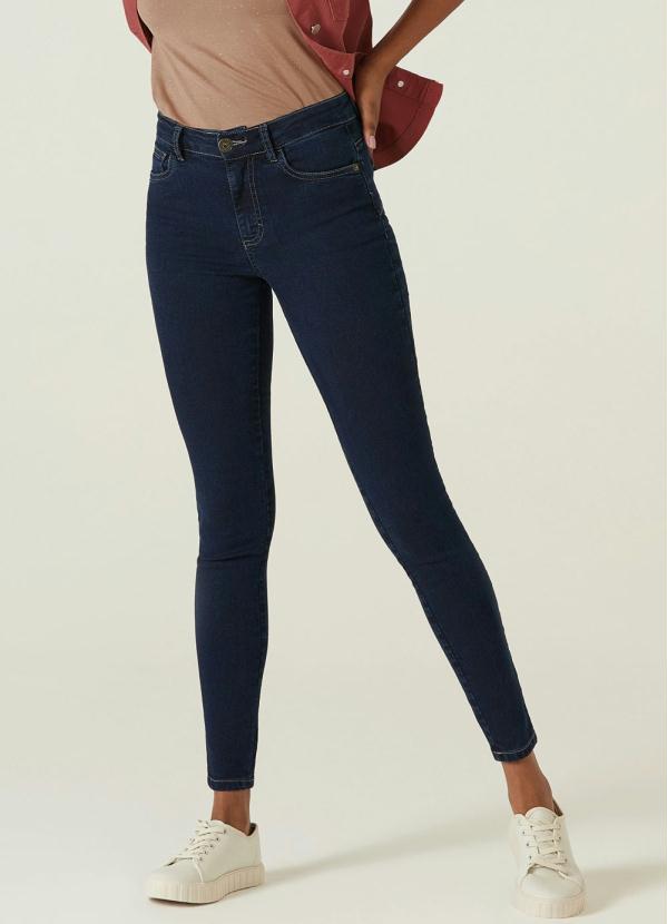 Calça Azul Escuro Push Up Flex Jeans Feminino