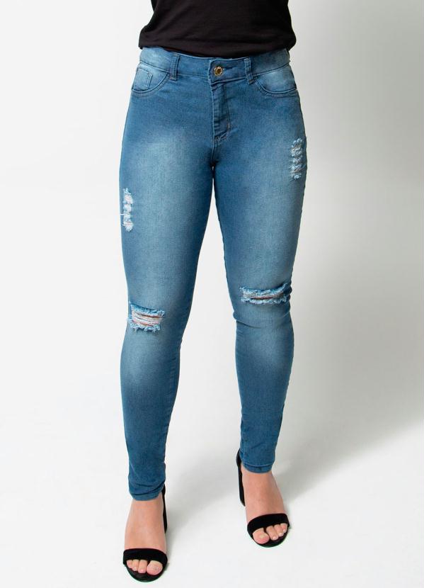 Calça Jeans Feminina Skinny Jeans Azul