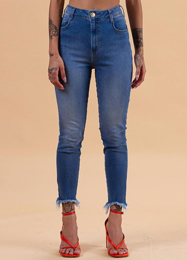 Calça Jeans Skinny London Azul