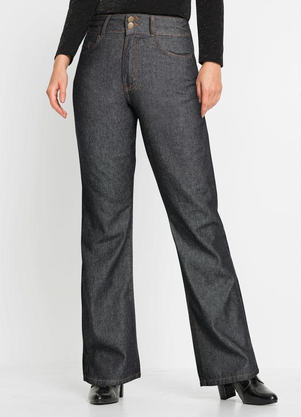 Calça Preto em Jeans de Algodão