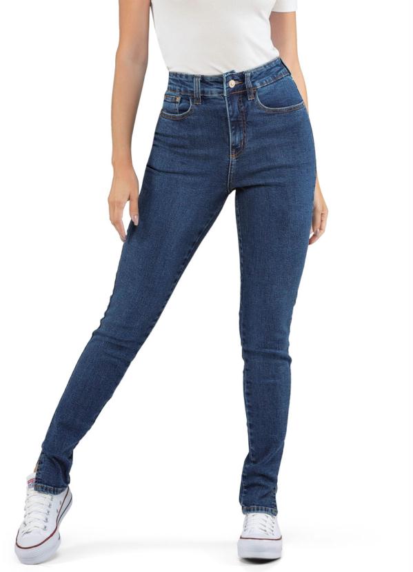 Calça Skinny Abertura Jeans