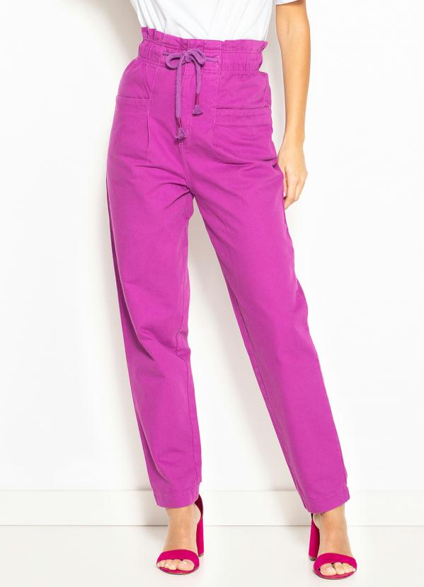 Calça de Sarja Joana Roxo