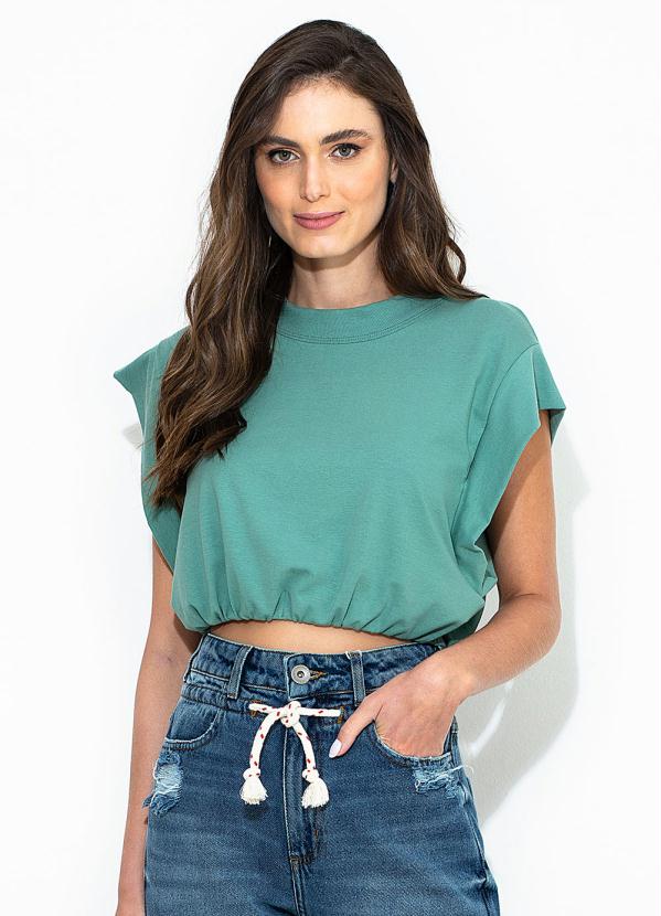 T-Shirt Cropped Verde