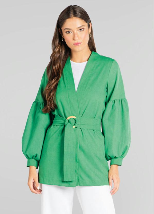 Kimono com Faixa Verde