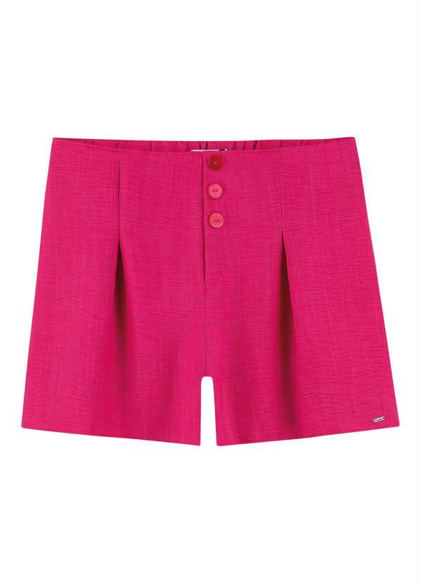 Vista 2 Shorts Curto Alfaiataria Rosa Marialícia Marialícia