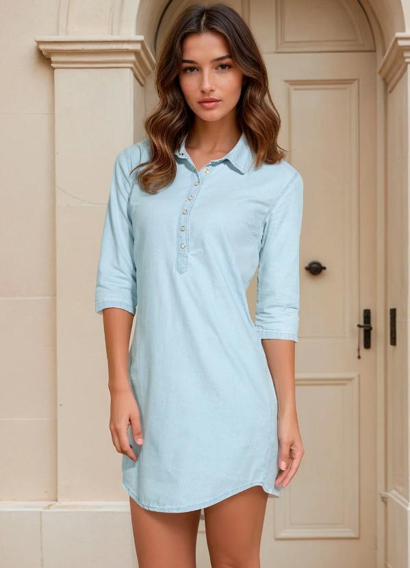 Chemise Jeans Azul Claro