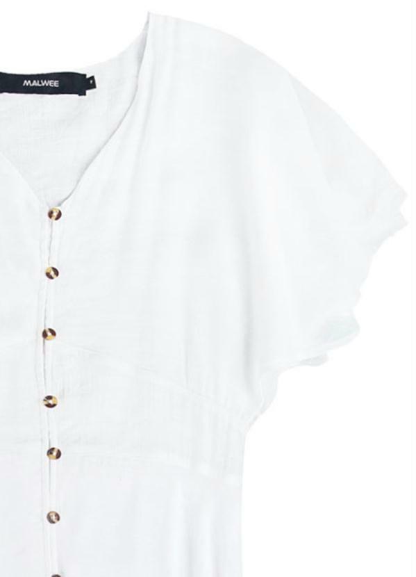 

Vestido Branca Mídi em Viscose, Branco