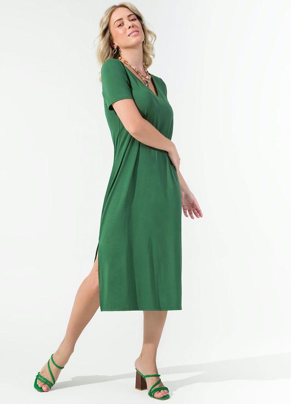 Vestido Feminino Midi Verde