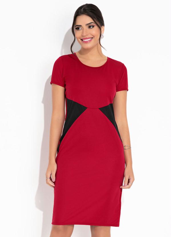 Rosalie - Vestido vermelha midi moda evangélica