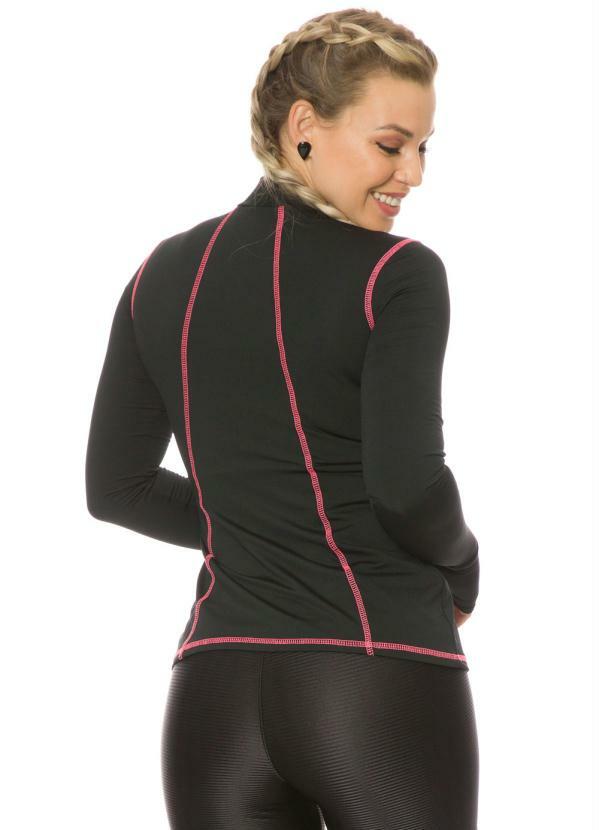 

Blusa Térmica com Proteção Uv e Ziper Preto