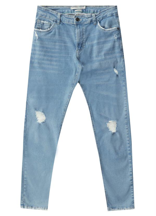 Calça Skinny Flex Jeans Masculina Azul