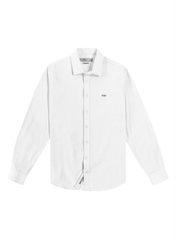 Camisa em Tecido Oxford Slim Branco