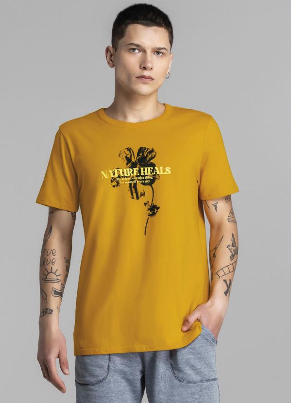 Camiseta Amarelo Mostarda Natura Heals