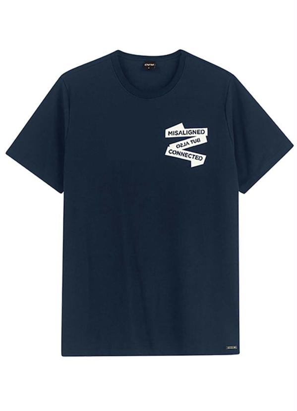 Camiseta Azul Marinho Box Connected