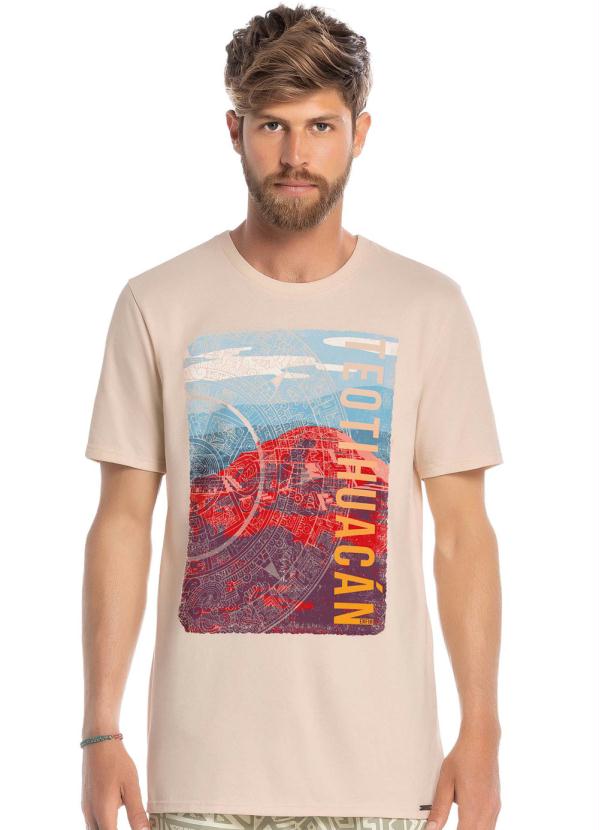 Camiseta Bege Slim Teotihuacán