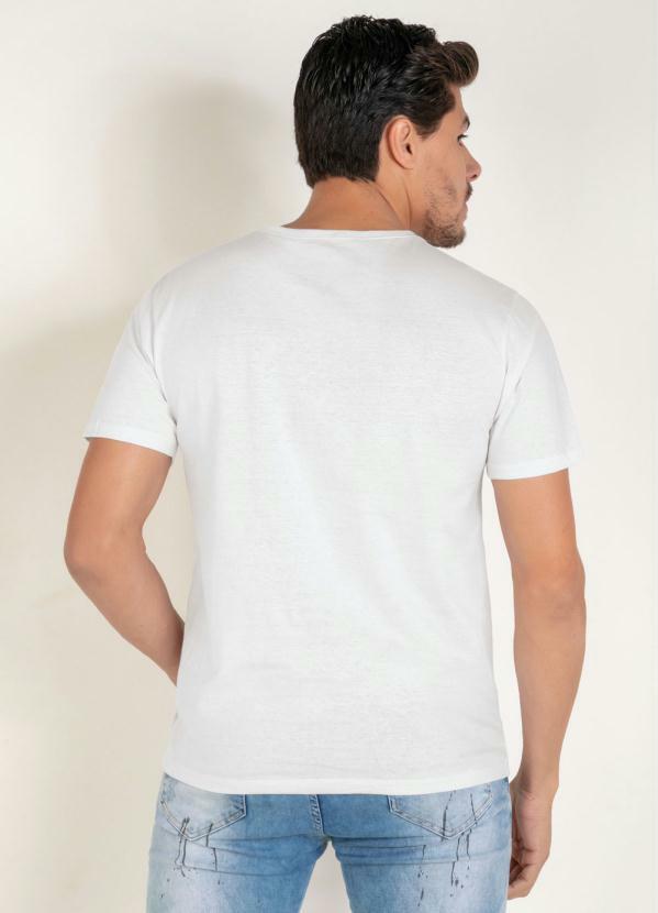 

Camiseta Branca com Estampa na Frente, Branco