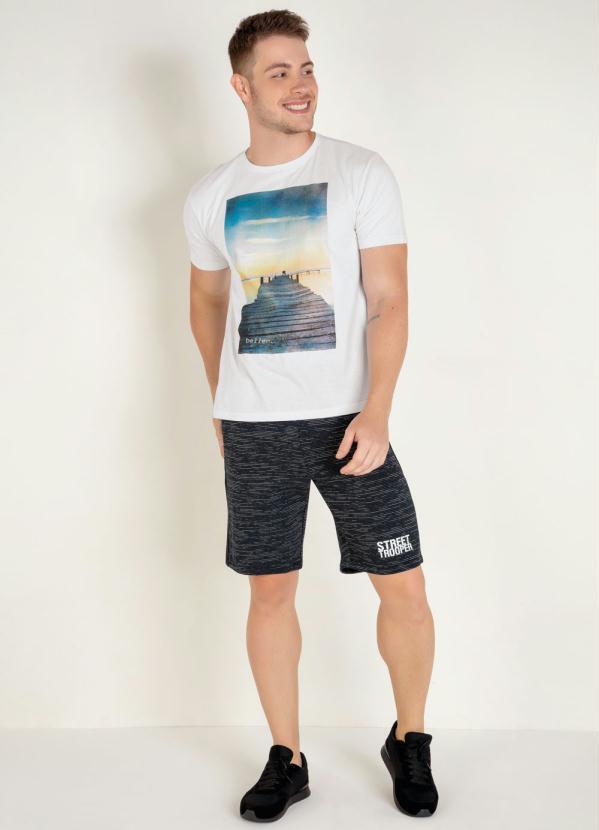 

Camiseta Branca com Mangas Curtas, Branco
