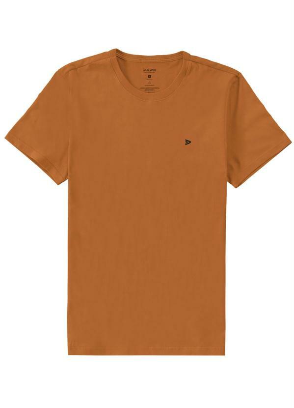 

Camiseta Caramelo Slim em Malha, Marrom