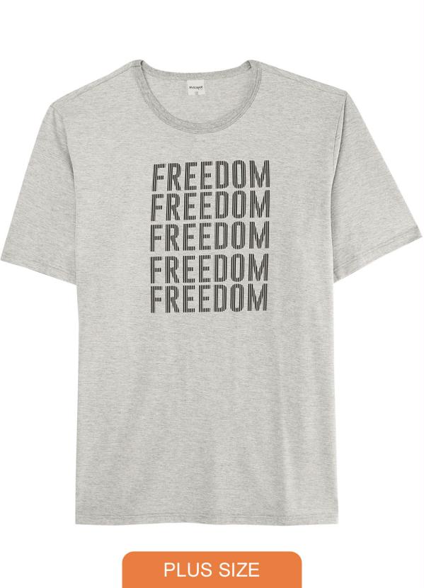 Camiseta Cinza Tradicional Freedom Plus