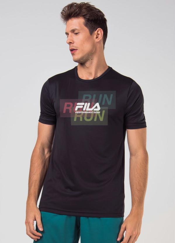 Camiseta Fila Run Print Preta