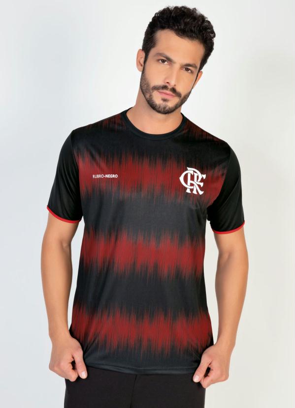 Camiseta Flamengo Part Preta
