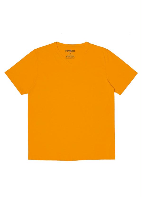 Camiseta Masculina Básica Amarelo