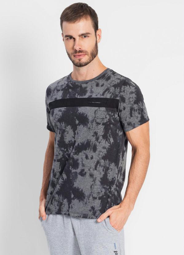 Rovitex - Camiseta masculina estampada cinza