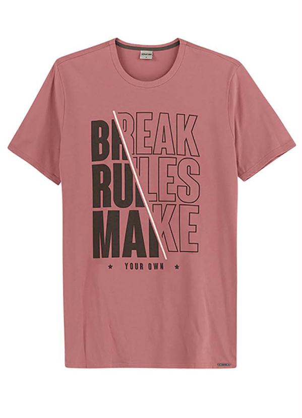 Camiseta Rosa Tradicional Break Rules